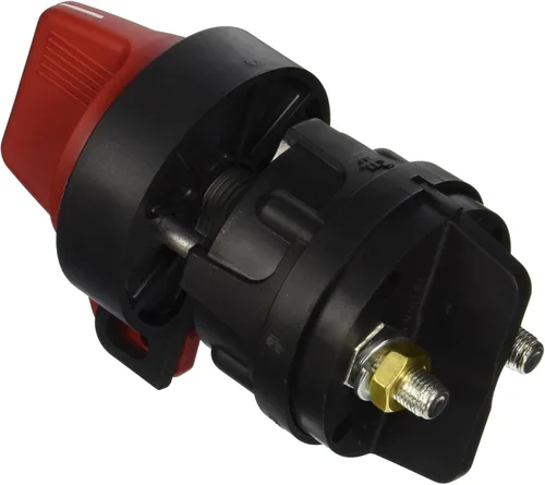 Vista 2 de Cole Hersee 75920 Interruptor de desconexión maestro negro/rojo 300 Amp