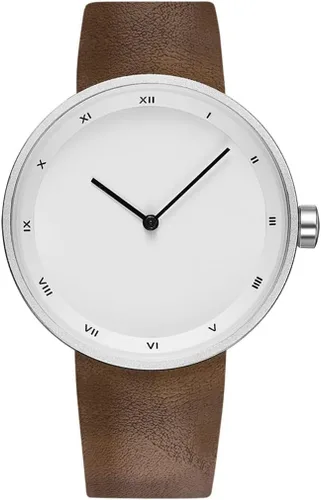 Vista 8 de Mens Watches Ultra-Thin Minimalist Waterproof Fashion Simple Business Wrist Watch for Men Unisex Dress with Leather Band