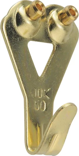 Vista 11 de OOK 533050 Colgadores Profesionales para Cuadros, Colgadores de Arte, Acolchados, Latón, Ganchos Reutilizables para Cuadros, 100 lb (1 Juego), Negro