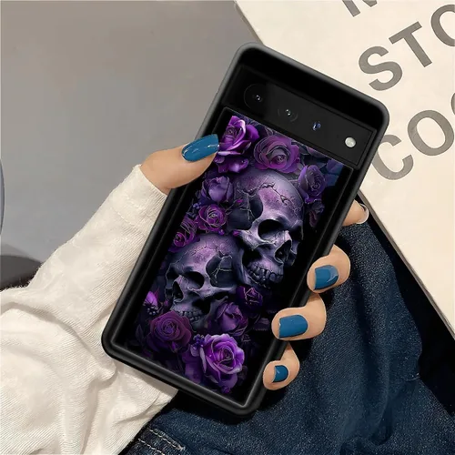 Vista 666 de Compatible con Google Pixel 4A 5G Mobile Case Creative Acrylic Panel trasero Silicona Protección Grip especialmente diseñado para Google Pixel 4A 5G