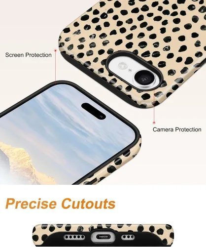 Vista 416 de Jusy Funda compatible con MagSafe con estampado de caparazón de tortuga marrón para iPhone 7/8/SE, cubierta protectora de TPU suave magnética