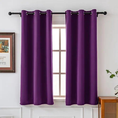 Vista 59 de Pickluc - Paneles de cortinas opacas con ojales, cortinas para bloquear la luz para el dormitorio, aisladas térmicamente, reducción de ruido