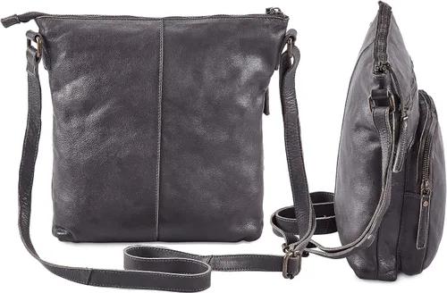 Vista 3 de Bolsos cruzados de cuero genuino y carteras para mujeres, bolsos de hombro cruzados hechos a mano, elegantes y modernos
