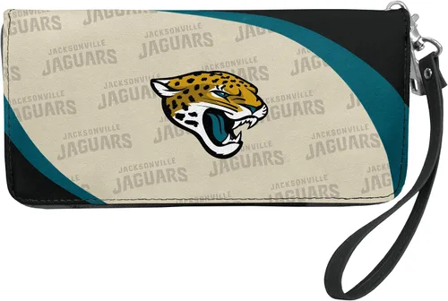 Vista 19 de Cartera organizadora NFL de cierre curvo, negro Pittsburgh Steelers