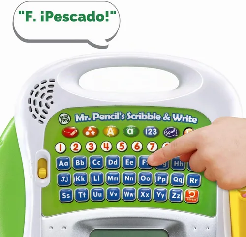 Vista 4 de LeapFrog Mr. Pencil's Scribble and Write (embalaje sin frustración), verde