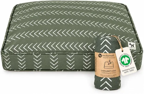 Vista 6 de Molly Mutt Morning - Funda para jaula de perro, 100% algodón orgánico con certificación GOTS para cama de perro o cachorro, duradera, lavable