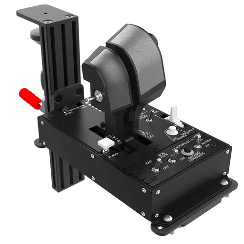Vista 3 de Hikig 2 Pack Desk Mounts for Flight Sim Joystick, Throttle, Hotas Systems Compatible With Thrustmaster Hotas Warthog, Thrustmaster MFD Cougar Pack