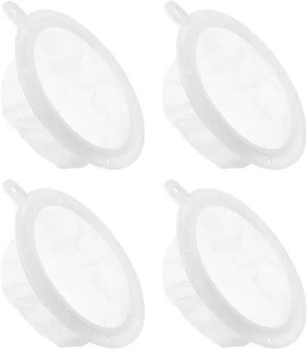 Vista 7 de PATIKIL Colador de filtro de alimentos de 6.1 pulgadas de diámetro exterior, paquete de 4 filtros de malla de 300 filtros de malla fina para jugo