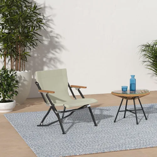 Vista 2 de Snow Peak Silla de playa, silla de camping plegable para camping, patio de playa