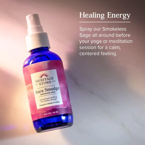 Vista 4 de Espray de salvia y enebro Aura Smudge de Heritage Store; 4 oz
