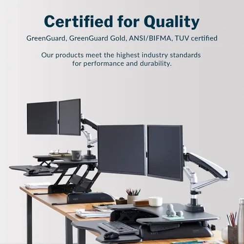 Vista 6 de Varidesk – Escritorio de Pie Altura Regulable – Pro Plus 36, Negro