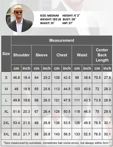 Vista 6 de COOFANDY Mens Sport Coat Casual Slim Fit Blazer One Button Textured Suit Jacket