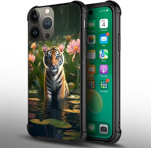 Vista 287 de Funda compatible con iPhone 15, diseño de elefantes africanos, diseño increíble a prueba de golpes, antiarañazos, carcasa trasera de policarbonato
