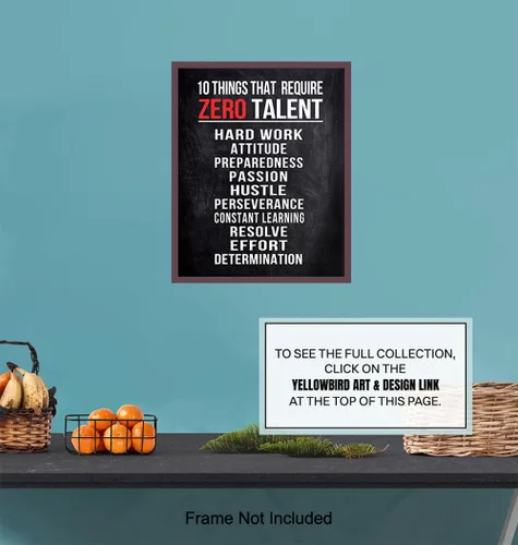 Vista 7 de Arte de pared motivacional, decoración inspiradora de pared de oficina, arte motivacional de oficina, póster, 8 x 10, obra de arte de emprendedor