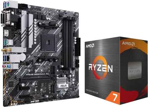 Vista 9 de MICRO CENTER Procesador AMD 5800XT con placa base de CA ASUS Prime B550 AMD Ryzen 7 5800XT+ASUS PRIME B550-PLUS AC-HES