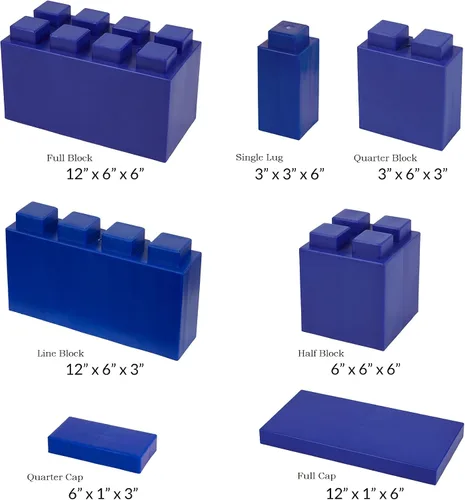 Vista 6 de EverBlock Kit de pared de 5 x 4 pies Bloques de construcción modulares Sistema de pared para edificios, pantallas y estructuras Divisor