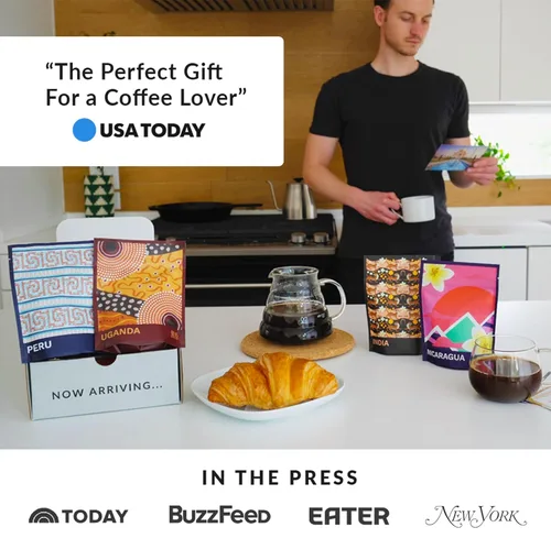 Vista 4 de Atlas Coffee Club World of Coffee Discovery Set - Muestra de regalo de café gourmet, paquete de 4 cajas variadas de los mejores cafés de origen