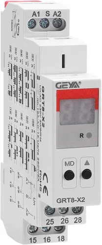 Vista 12 de Relé de tiempo multifunción 16A con 10 opciones de función relé AC/DC12V-240V (GRT8-M1, AC/DC12V-240V)