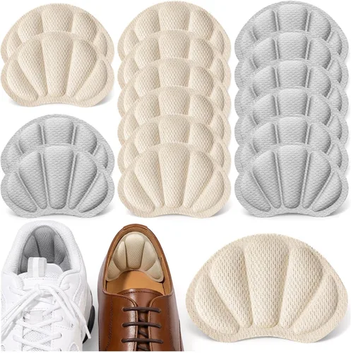 Vista 12 de Insertos para Talón de Zapatos, 16 Piezas de Almohadillas de Cojín para Talón de Malla Autoadhesivas para la Parte Posterior del Talón, Insertos