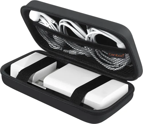 Vista 14 de Canboc Funda de transporte para MacBook Air Pro Charger MagSafe/MagSafe 2, cargador MagSafe para iPhone 16/16 Pro, concentrador USB C, concentrador