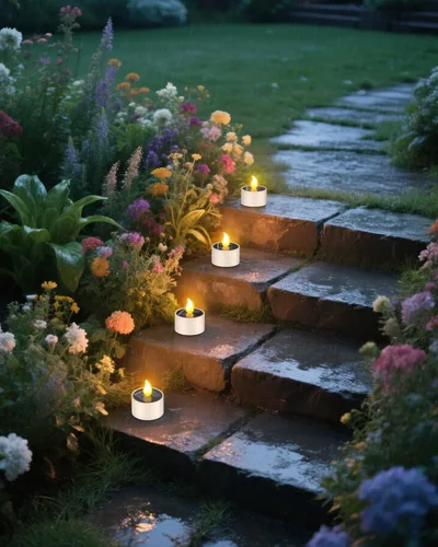 Vista 9 de SoulBay 6 velas de té de energía solar, velas para exteriores, sin llama, IP65, impermeables, recargables, con sensor de atardecer a amanecer