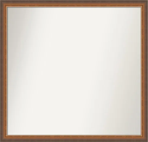 Vista 61 de Amanti Art Espejo de baño de bronce para sobre fregadero, 29 x 19 pulgadas, espejo rectangular de bronce antiguo, marco de madera tradicional