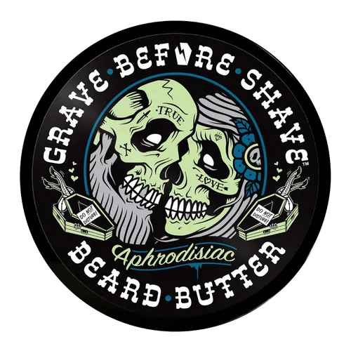 Vista 3 de Grave Before Shave Mantequilla acondicionadora de barba con aroma de cuero/madera de cedro, 4 onzas.