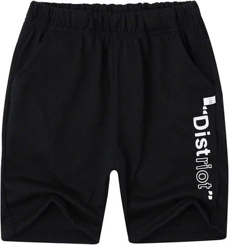 Vista 2 de Pantalones cortos deportivos para niños, pantalones cortos de baloncesto con cintura elástica, pantalones cortos de baloncesto con bolsillos