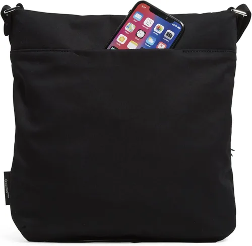 Vista 3 de Vera Bradley - Bolsa cruzada para mujer, de algodón característico de la marca, con triple cremallera, hipster