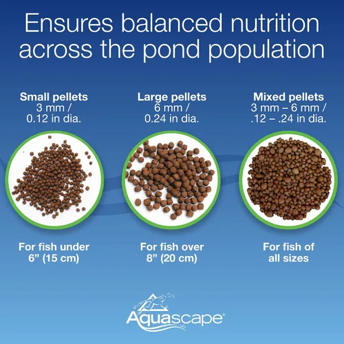 Vista 6 de Aquascape Pellets de alimentos básicos para peces de estanque pequeños a medianos, pellets pequeños, 1.1 libras 98867