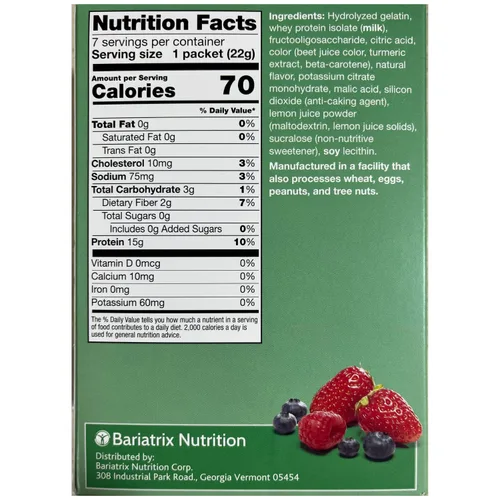 Vista 2 de PROTIFIT - Bebida de frutas con sabor a explosión de bayas con alto contenido de proteínas, 0.51 onzas de proteína, baja en calorías, sin azúcar