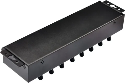 Vista 7 de Tira de fuente de distribuidor de divisor de alimentación de conector de 8 canales, con interruptor de control independiente de 8 canales