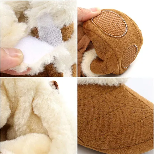 Vista 4 de BABITINA Infant Boots Winter Baby Girl Shoes Soft Sole Anti-Slip Toddler Snow Warm Prewalker Newborn Boots