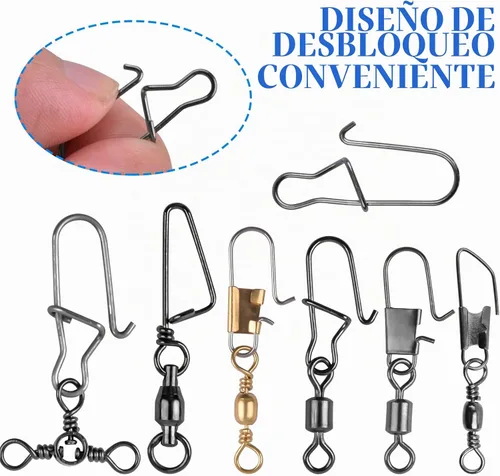 Vista 4 de Kit giratorio de pesca 190pcs Accesorios de pesca Tackle rodamiento