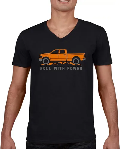 Vista 76 de Tee Hunt Camisetas gráficas y camisetas sin mangas para hombre Roll with Power Pickup Truck