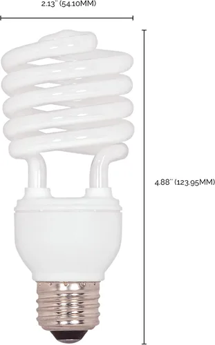 Vista 3 de Satco - Foco CFL mini espiral., S7227, 23watts, 120 volts