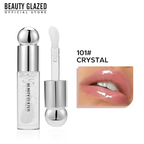 Vista 2 de Beauty Glazed Variedad de colores - Aceite de labios no pegajoso, ultra hidratante y nutritivo, acabado brillante suave, aceite de brillo labial