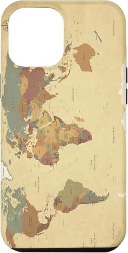 Vista 26 de Funda para teléfono inteligente con diseño de mapa mundial para iPhone 17