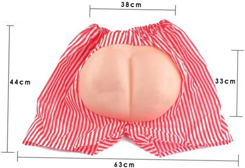 Vista 3 de NOLITOY 2 piezas de accesorios para hombre, lencería para hombre, pantalones cortos de playa, carnaval, juguetes complicados, pantalones cortos