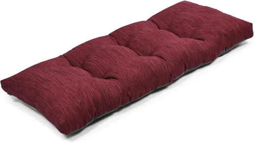 Vista 12 de baibu Almohadilla de banco clásica de 36 pulgadas de color sólido con lazos, almohada de banco rectangular súper suave para interiores y exteriores