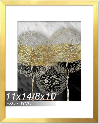 Vista 98 de Fxojyvo Marco de Fotos de 4x6, Muestra Foto de 3.5x5 con Paspartú o 4 x 6 Sin Paspartú, Liviano y de Alta Transparencia Marco de 4 por 6 para Pared
