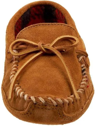 Vista 3 de Minnetonka Pantuflas de forro polar de doble fondo para hombre