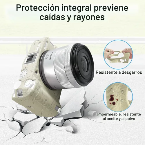 Vista 4 de Funda protectora para cámara Canon EOS R50 V, color beige