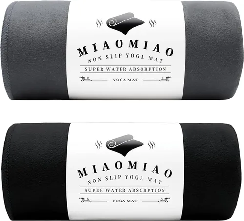 Vista 11 de MIAOMIAO Juego de toallas antideslizantes para yoga caliente, microfibra súper absorbente, 24.5 x 72 pulgadas, diseño antideslizante, sin lesiones