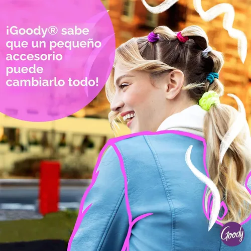Vista 4 de Goody Ouchless - Lazos elásticos para el cabello, 30 unidades, color negro