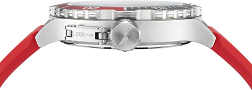 Vista 3 de Nautica NAPGLS110 Glenrock Lagoon Reloj con correa de silicona grisblancorojo para hombre Rojo