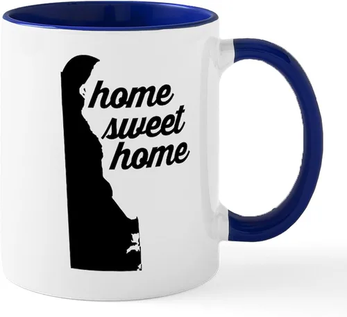 Vista 28 de CafePress Delaware (DE) Euro Mug Taza de café de cerámica de 11 oz (11.0 fl oz)