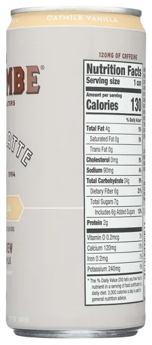 Vista 7 de La Colombe, Coffee Draft Latte Oatmilk Vainilla, 9 Fl Oz