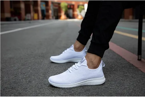 Vista 5 de BXYJDJ Zapatos deportivos para correr para hombre, para caminar, atléticos, gimnasio, fitness, deportes, ligeros, informales, para trabajo, correr