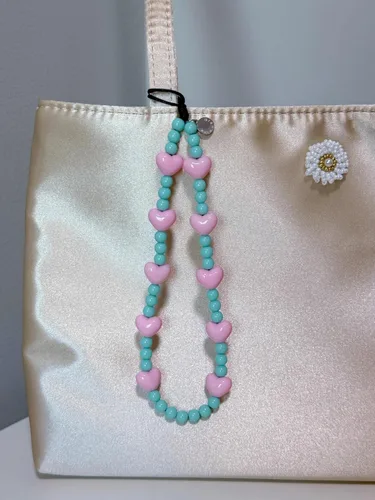 Vista 83 de Drawwind Correa con cuentas para teléfono con pulsera universal, cordón para teléfono celular lindo, pulsera de muñeca con cuentas, cadena de hilo